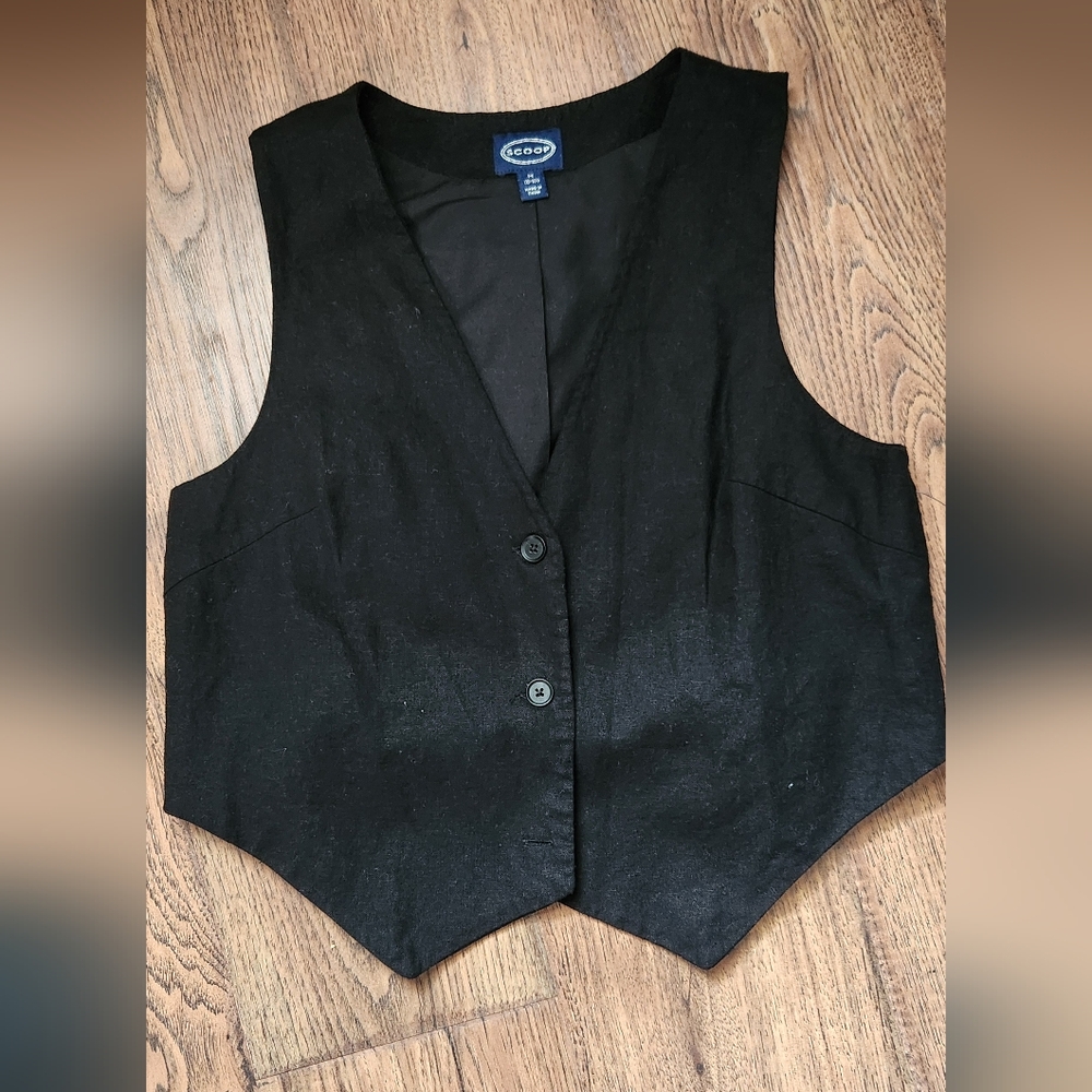 Linen Blend Vest